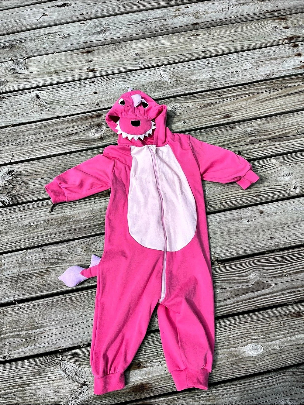 Pink & White Dinosaur Halloween Costume